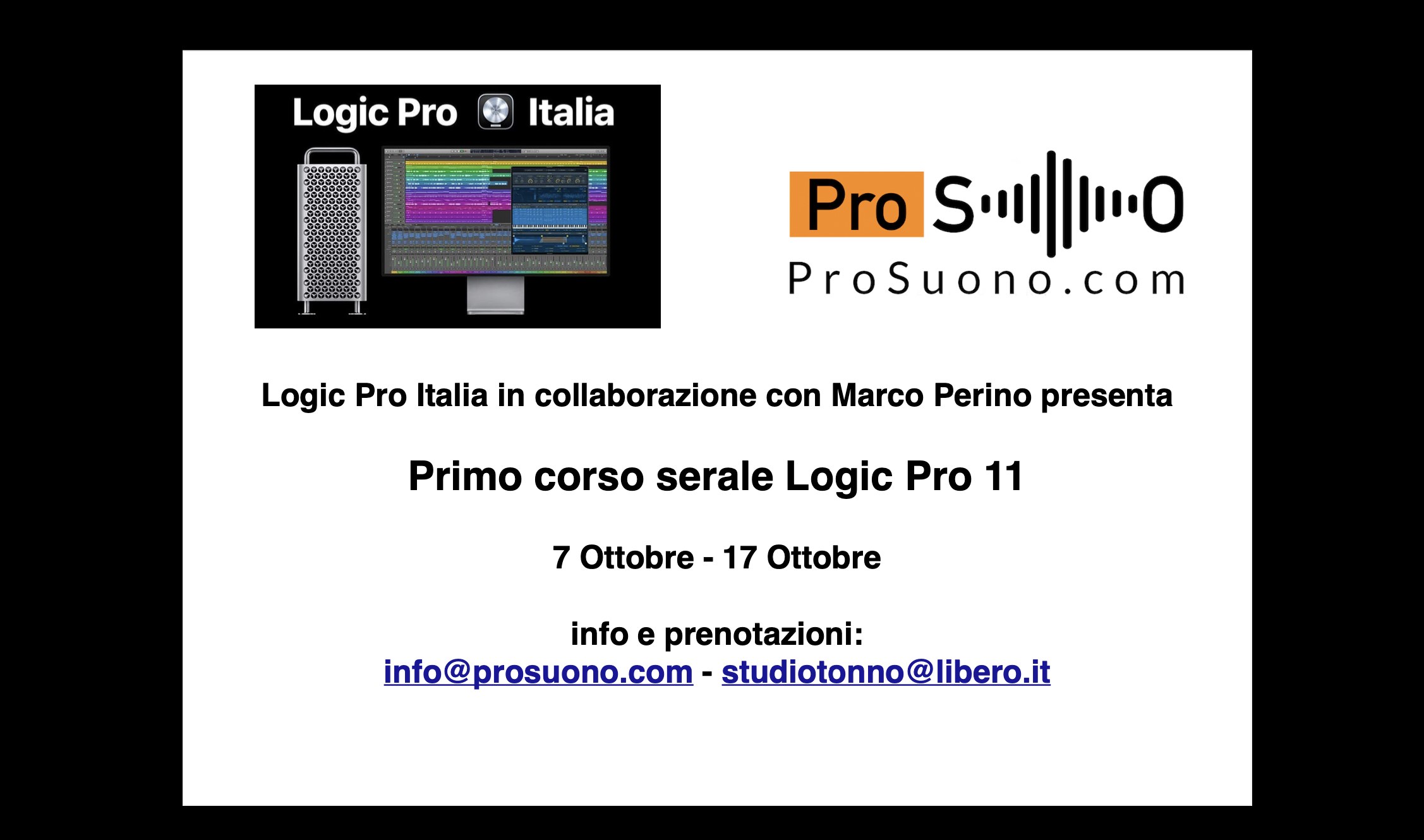 Corso Logic Pro 11 Online